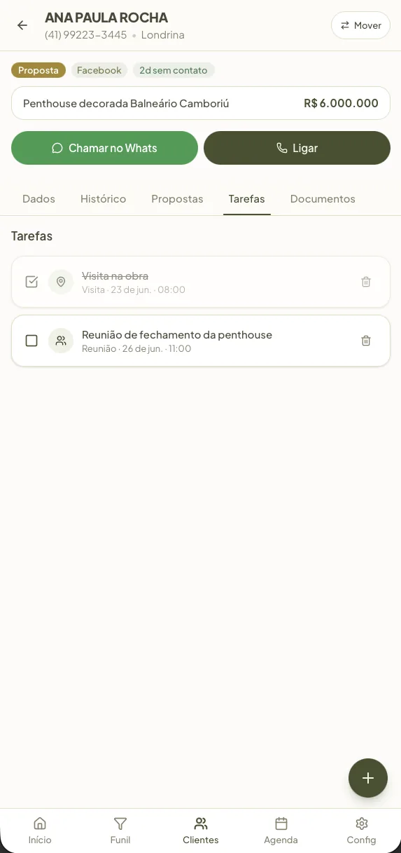 Tela do app BAZE 7